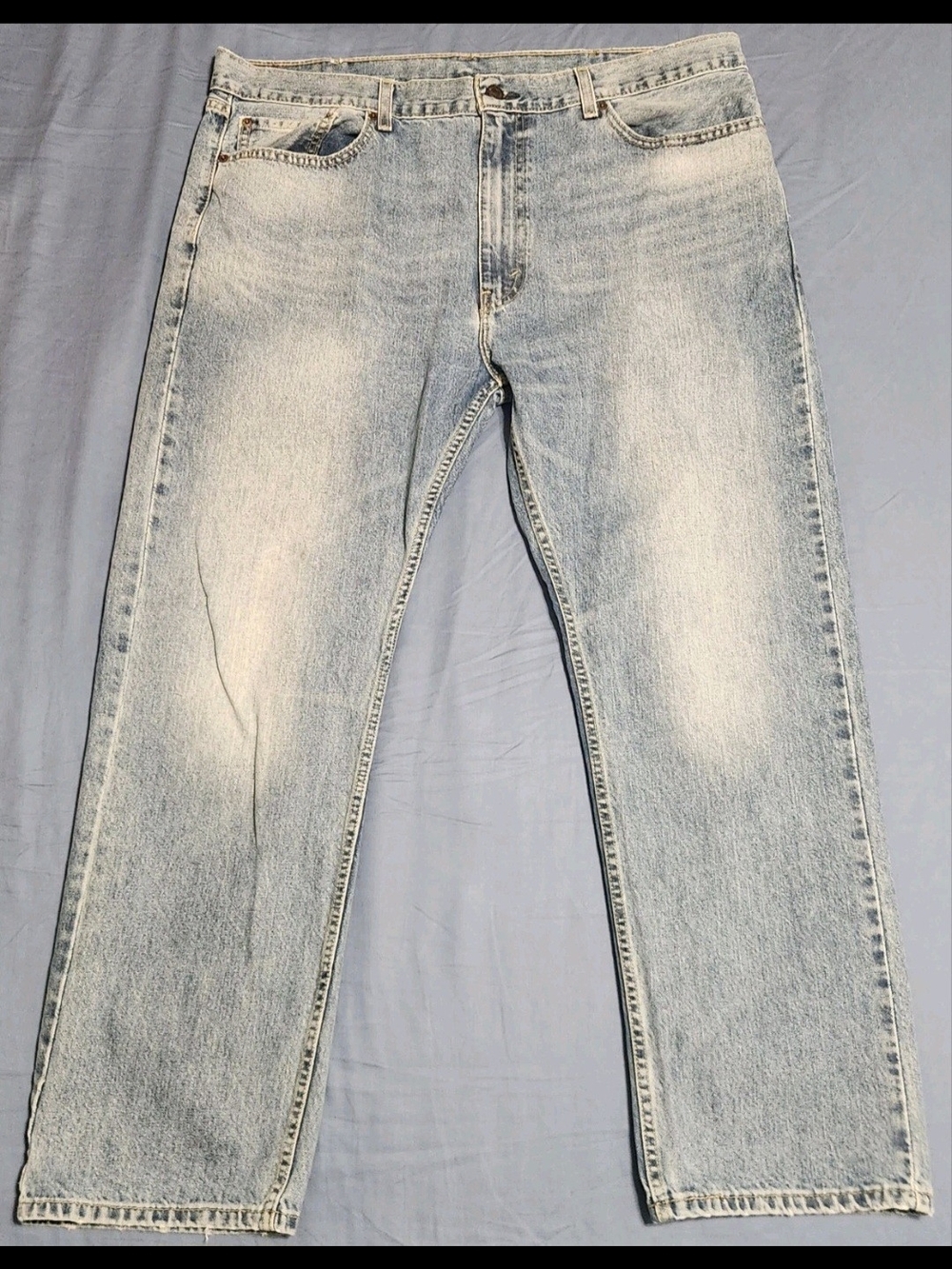 Levi's 505 Regular Fit Men's Jeans Light Wash Denim Size 40x30